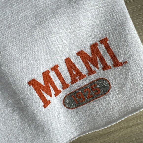 University of Miami Champion Women’s White Sweatshorts Sweats Shorts Sz XS - Picture 5 of 12